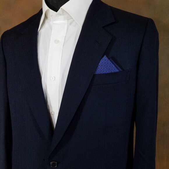 NEW - Contrasting Color 100% Cotton Pre-Folded Pocket Square Handkerchief Insert - Picture 2 of 10